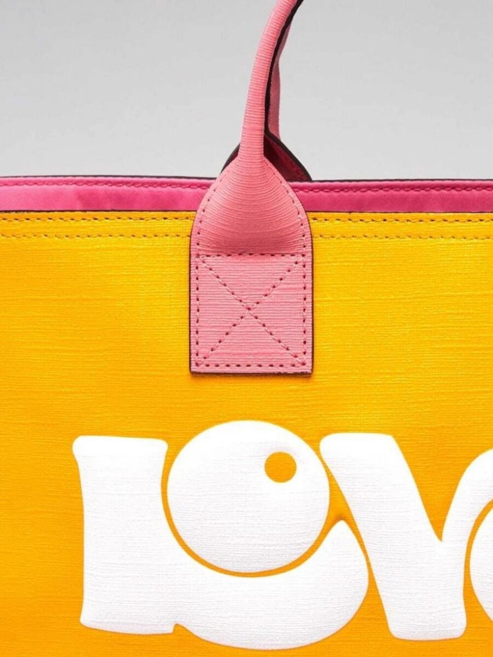 Gucci Pink/Yellow Coated Canvas Rainbow "Loved" Children's Tote Bag - Picture 6 of 12